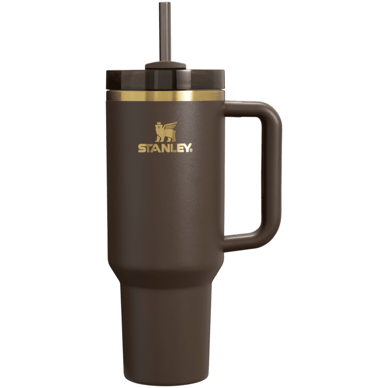 01 B2B Web PNG TheQuencherH2.OFlowStateTumbler40OZ ChocolateGold Front