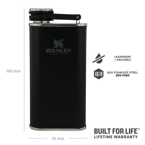 Stanley TheEasy FillWideMouthFlask0.23L 8OZ MatteBlack 3