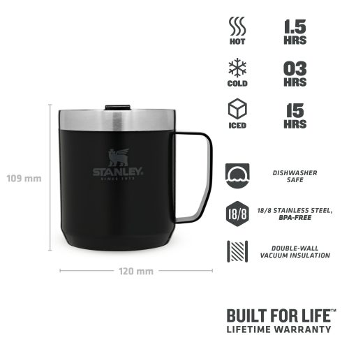 Stanley TheLegendaryCampMug0.35L 12OZ MatteBlack 3 2734e192 fd8a 4f22 8ad7 1ecafd1140d9