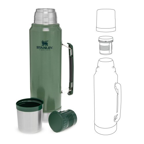 Stanley TheLegendaryClassicBottle1.0L 1.1QT HammertoneGreen 5