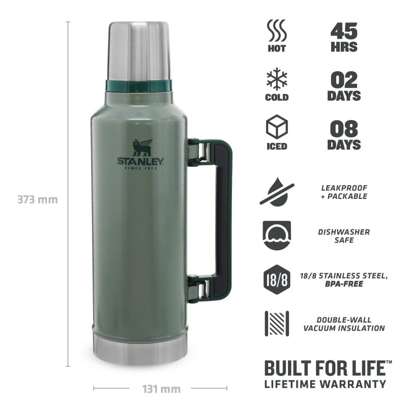 Stanley TheLegendaryClassicBottle1.9L 2.0QT HammertoneGreen 3