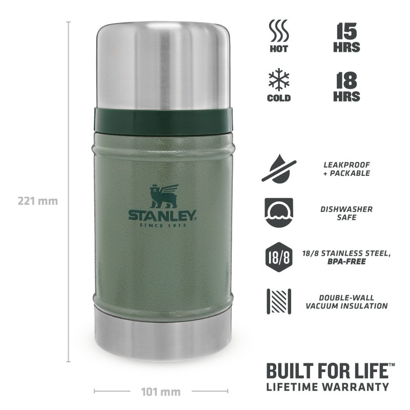 Stanley TheLegendaryClassicFoodJar0.7L 24OZ HammertoneGreen 3 1b17061a 4608 48c8 8004 a83ff329bd2d