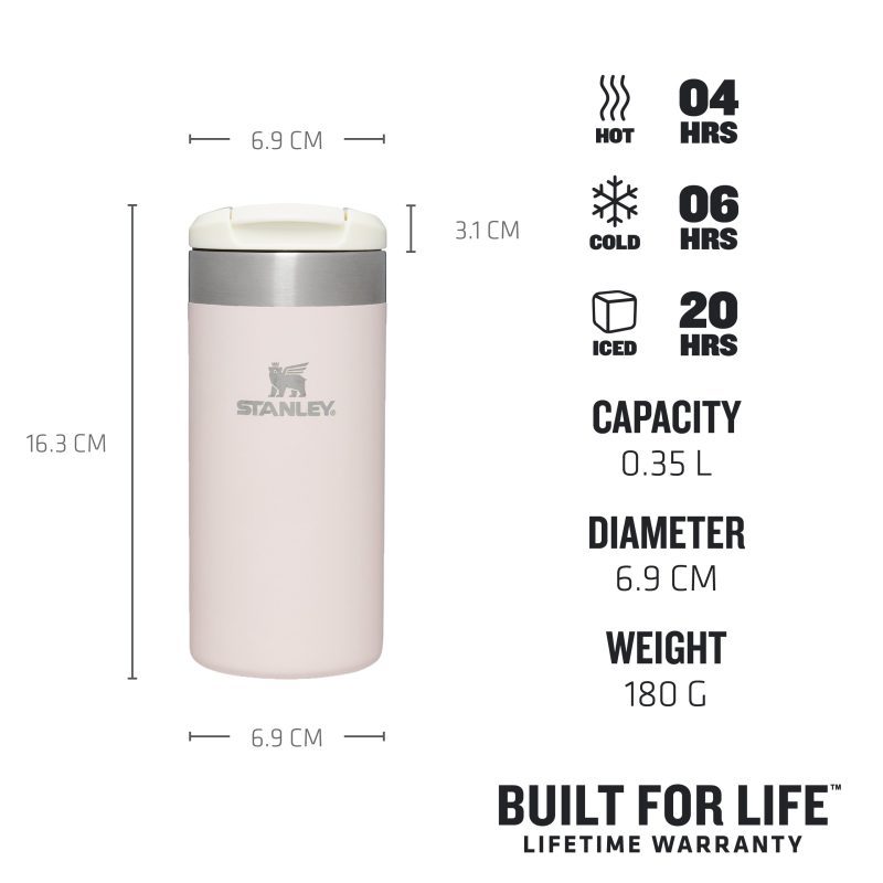 TheAerolightTransitMug 0.35L 12OZ RoseQuartzMetallic USPs Thermals