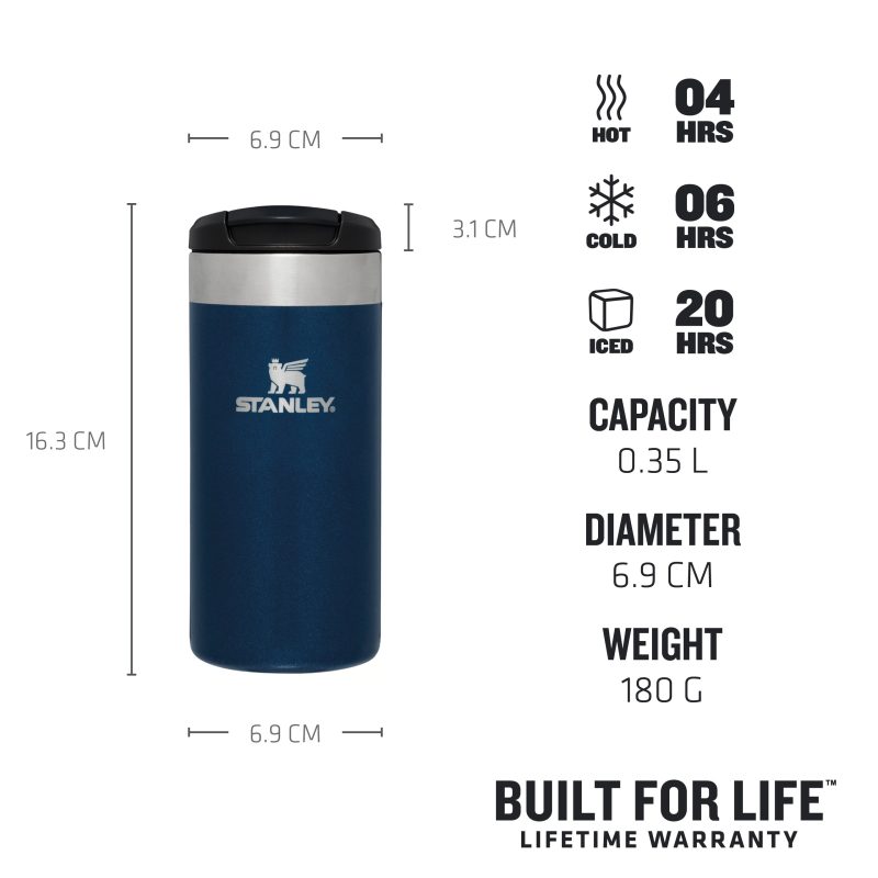 TheAerolightTransitMug 0.35L 12OZ RoyalBlueMetallic USPs Thermals