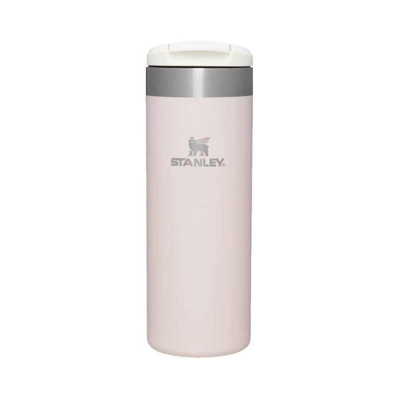 TheAerolightTransitMug 0.47L 16OZ RoseQuartzMetallic FrontView