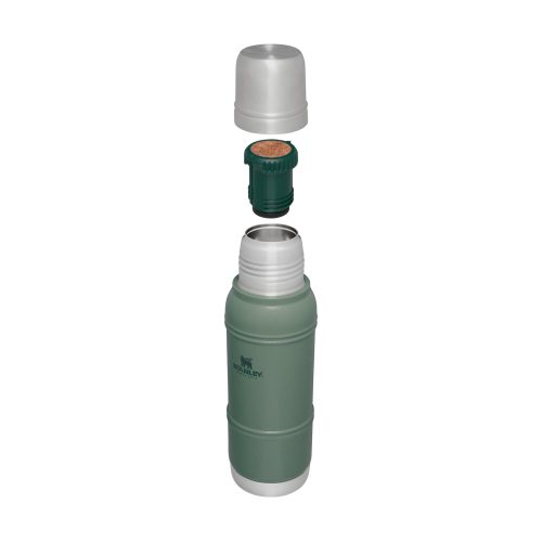 TheArtisanThermalBottle1.0L 1.1QT HammertoneGreen ExplodeedView