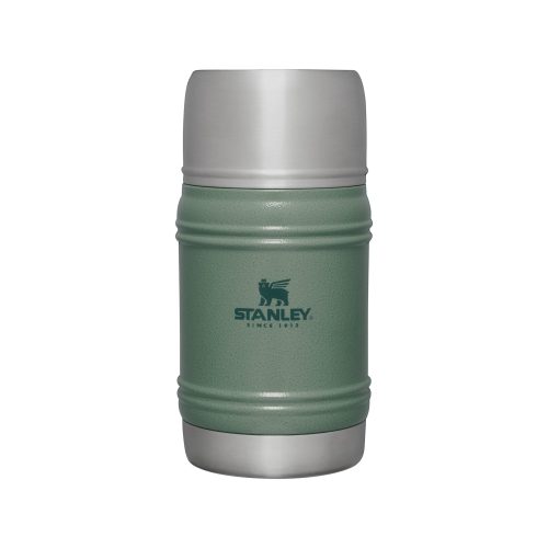 TheArtisanThermalFoodJar.50L 17oz HammertoneGreen FrontView