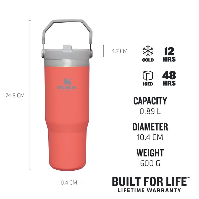 TheIceFlow FlipStrawTumbler Guava 0.89L Thermals USPs