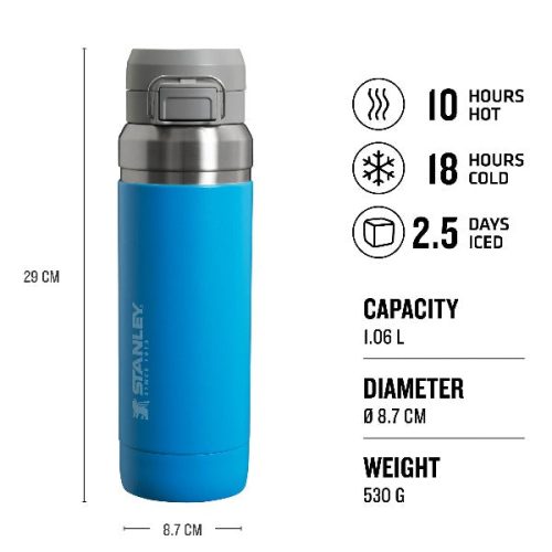 TheQuickFlipWaterBottle 1.06L USPs Themrals