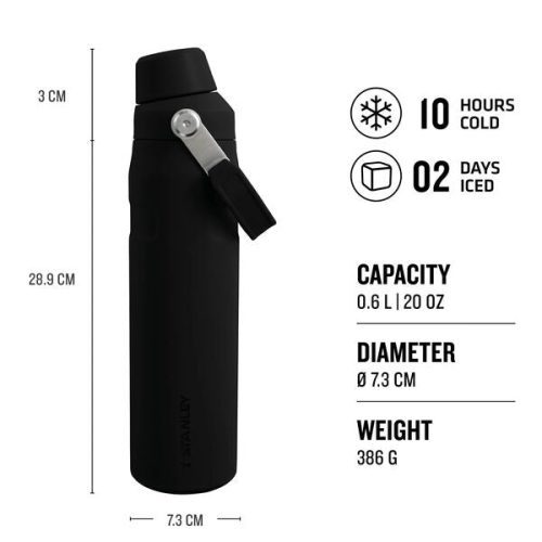 Web LIfestyle Satnley TheAerolight IceFlow WaterBottleFastFlow0.6L Black Infographic 2