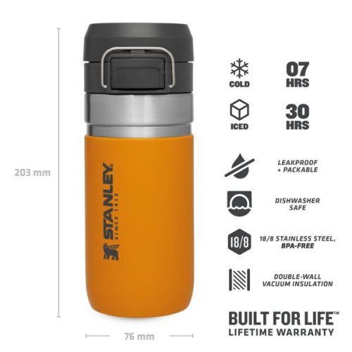 Web LIfestyle Stanley TheGOQuick FlipWaterBottle0.47L 16OZ Saffron 3