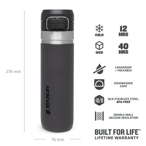 Web LIfestyle Stanley TheGOQuick FlipWaterBottle0.7L 24OZ Charcoal 3