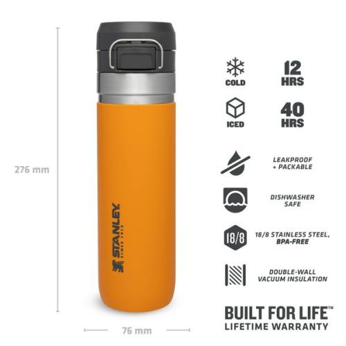 Web LIfestyle Stanley TheGOQuick FlipWaterBottle0.7L 24OZ Saffron 3